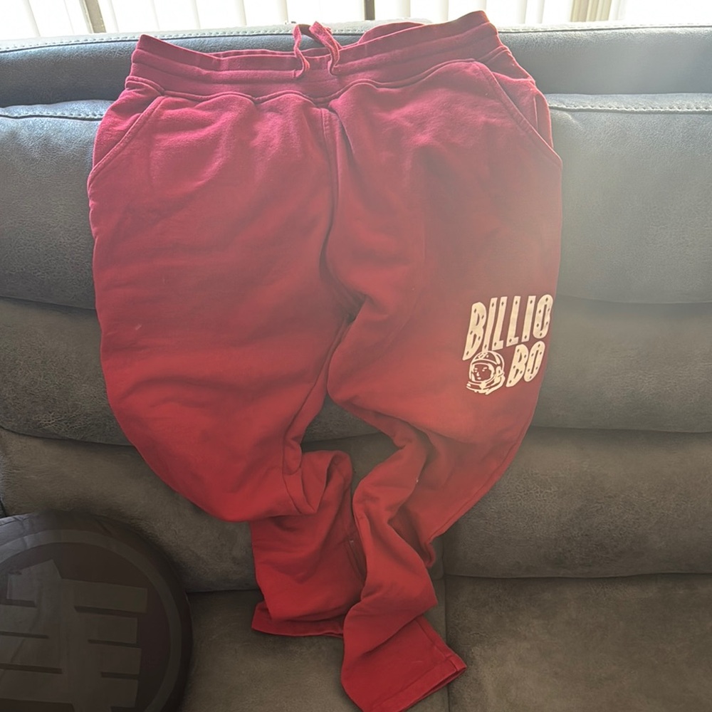 Billionaire Boys Club Red Sweatpants Comfortable Joggers